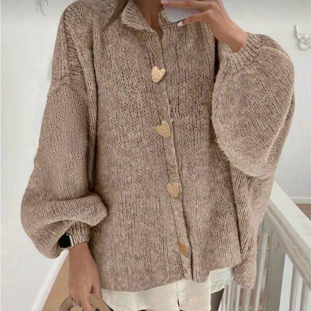 NWOT Winter Women's Knit Cardigan Sweater - Picture 3 of 8